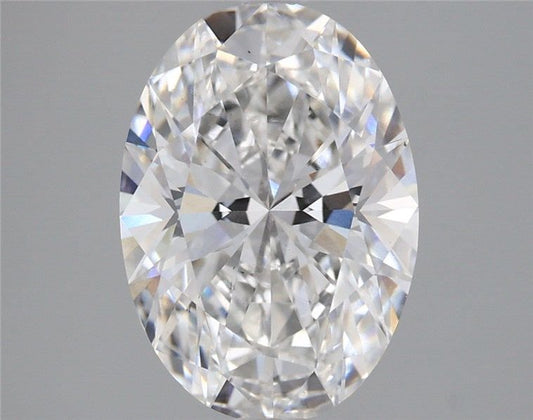 Lab-Grown Oval Diamond - 3.1 Carats, F Color, VS2 Clarity - Certified by IGI - Report Number: LG653413059