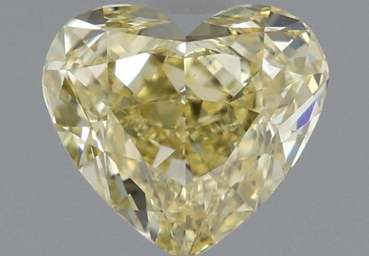 Lab-Grown Heart Diamond - 1.33 Carats, Fancy Intense Yellow Color, VS1 Clarity - Certified by IGI - Report Number: LG665431830