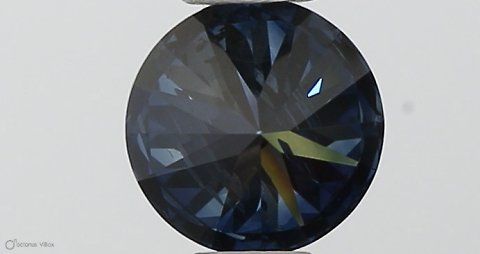 Lab-Grown Round Diamond - 0.35 Carats, Fancy Deep Blue Color, I1 Clarity - Certified by IGI - Report Number: LG538290328