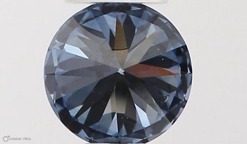 Lab-Grown Round Diamond - 0.33 Carats, Fancy Intense Blue Color, SI2 Clarity - Certified by IGI - Report Number: LG538290399