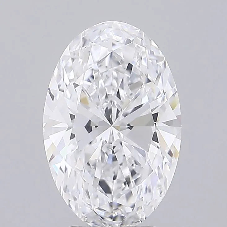 4.02ct Oval Lab Grown Diamond (Colour D, Clarity VVS2, IGI Certified)