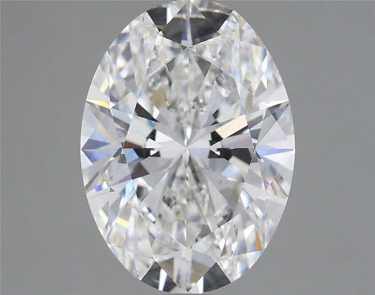 Lab-Grown Oval Diamond - 3.01 Carats, E Color, VS2 Clarity - Certified by IGI - Report Number: LG680512028