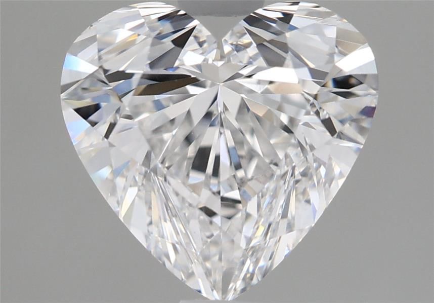 Lab-Grown Heart Diamond - 2.52 Carats, D Color, VVS2 Clarity - Certified by IGI - Report Number: LG651456499