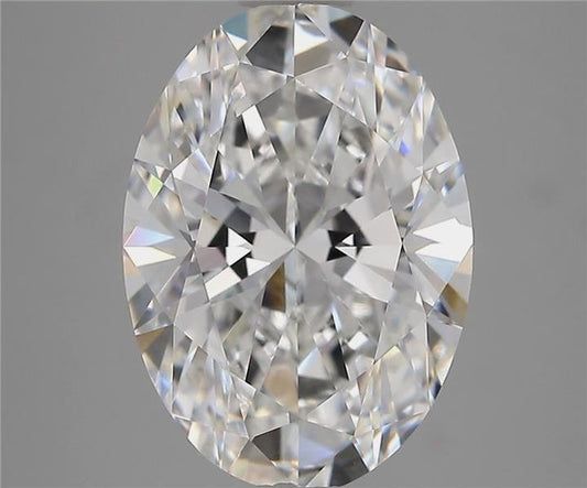 Lab-Grown Oval Diamond - 3.57 Carats, E Color, VVS2 Clarity - Certified by IGI - Report Number: LG691569363