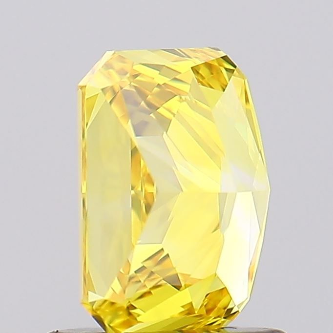 Lab-Grown Radiant Diamond - 1.01 Carats, Fancy Vivid Yellow Color, VVS2 Clarity - Certified by IGI - Report Number: LG630428773