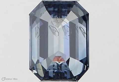 Lab-Grown Emerald Diamond - 0.3 Carats, Fancy Vivid Blue Color, SI2 Clarity - Certified by IGI - Report Number: LG564379622