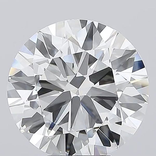 Lab-Grown Round Diamond - 8.02 Carats, E Color, VS1 Clarity - Certified by IGI - Report Number: LG683583468