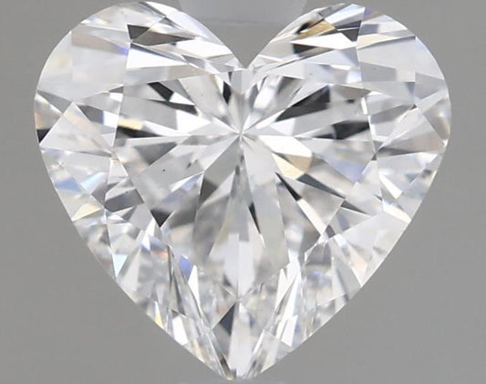Lab-Grown Heart Diamond - 1.47 Carats, E Color, VS1 Clarity - Certified by IGI - Report Number: LG653427465