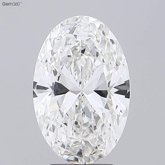 Lab-Grown Oval Diamond - 3.51 Carats, F Color, VVS2 Clarity - Certified by IGI - Report Number: LG710593127