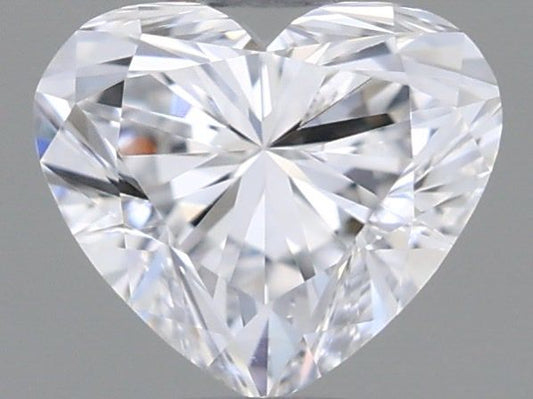 Lab-Grown Heart Diamond - 0.42 Carats, D Color, VVS2 Clarity - Certified by IGI - Report Number: LG588353808