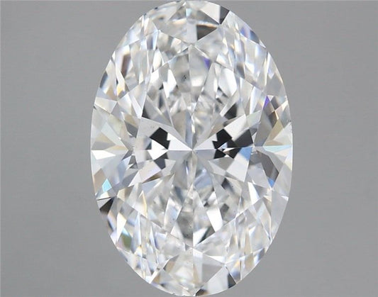 Lab-Grown Oval Diamond - 4.0 Carats, D Color, VS2 Clarity - Certified by IGI - Report Number: LG707532039