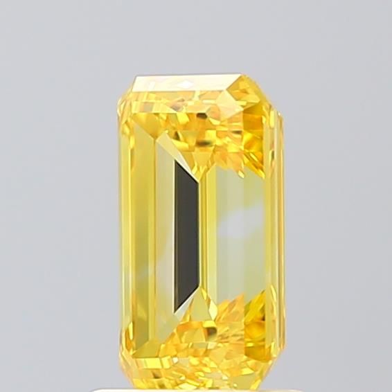 Lab-Grown Emerald Diamond - 1.5 Carats, Fancy Vivid Yellow Color, VVS2 Clarity - Certified by IGI - Report Number: LG584351935
