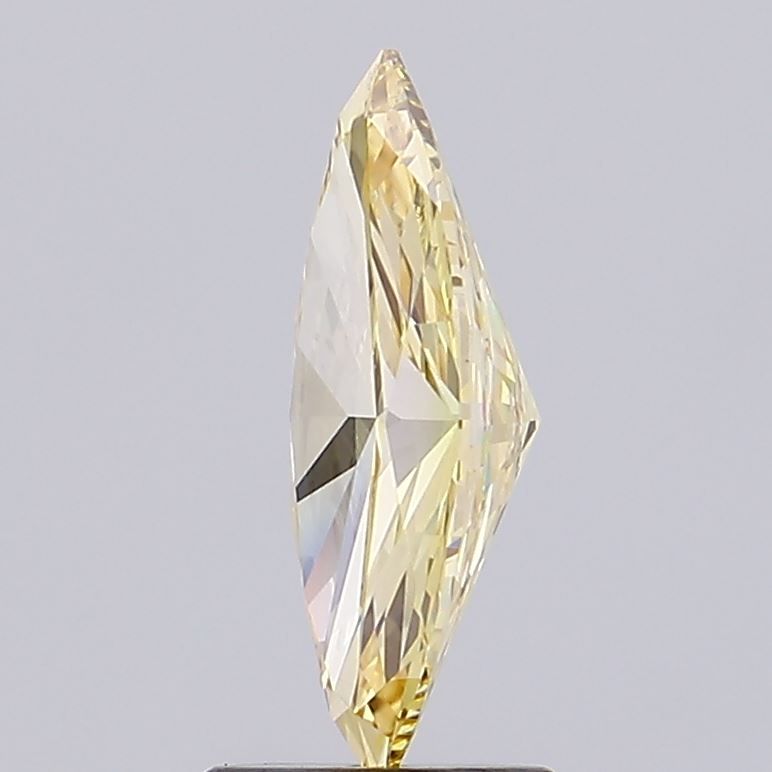 Lab-Grown Marquise Diamond - 1.63 Carats, Fancy Brownish Yellow Color, VS1 Clarity - Certified by IGI - Report Number: LG593369536