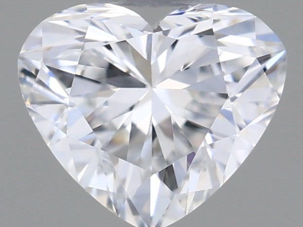 Lab-Grown Heart Diamond - 0.43 Carats, D Color, VVS2 Clarity - Certified by IGI - Report Number: LG595388613