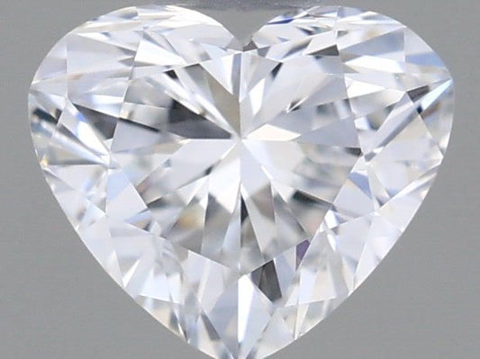 Lab-Grown Heart Diamond - 0.43 Carats, D Color, VVS2 Clarity - Certified by IGI - Report Number: LG595388613