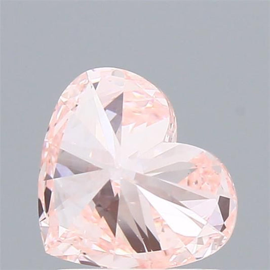 Lab-Grown Heart Diamond - 1.5 Carats, Fancy Intense Pink Color, SI1 Clarity - Certified by IGI - Report Number: LG605367279