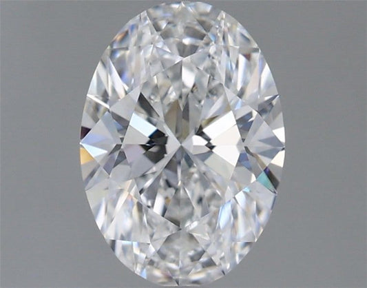 Lab-Grown Oval Diamond - 1.45 Carats, D Color, VVS2 Clarity - Certified by IGI - Report Number: LG696568962