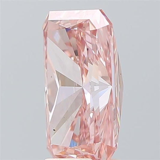 Lab-Grown Radiant Diamond - 3.54 Carats, Fancy Vivid Pink Color, VS2 Clarity - Certified by IGI - Report Number: LG608300263