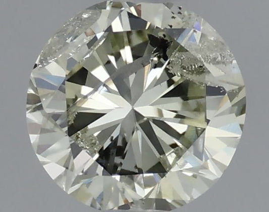 Round 0.46ct Fancy Light Greenish Yellow GD Cut • GIA • 6107395510