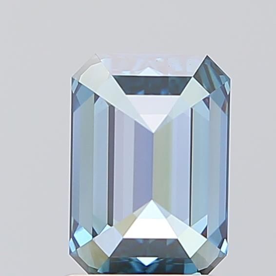 Lab-Grown Emerald Diamond - 1.45 Carats, Fancy Vivid Blue Color, VVS2 Clarity - Certified by IGI - Report Number: LG588342199