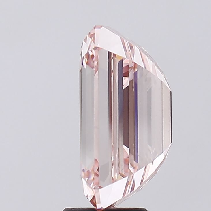 Lab-Grown Emerald Diamond - 7.35 Carats, Fancy Intense Pink Color, VS1 Clarity - Certified by IGI - Report Number: LG591362310