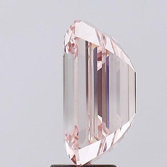 Lab-Grown Emerald Diamond - 7.35 Carats, Fancy Intense Pink Color, VS1 Clarity - Certified by IGI - Report Number: LG591362310