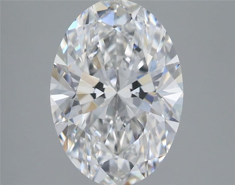 Lab-Grown Oval Diamond - 3.04 Carats, F Color, VVS2 Clarity - Certified by IGI - Report Number: LG656489543