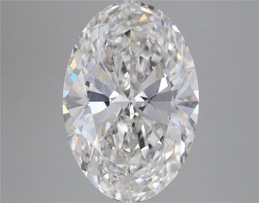 Lab-Grown Oval Diamond - 4.61 Carats, F Color, VS2 Clarity - Certified by IGI - Report Number: LG665442654