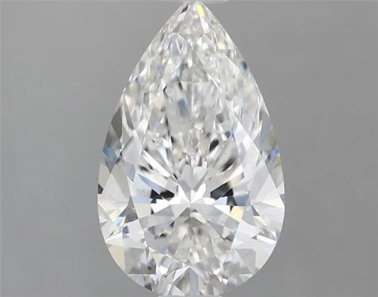 Diamant de laboratoire de 1,66 ct, taille poire (couleur E, pureté VS2, certifié IGI)