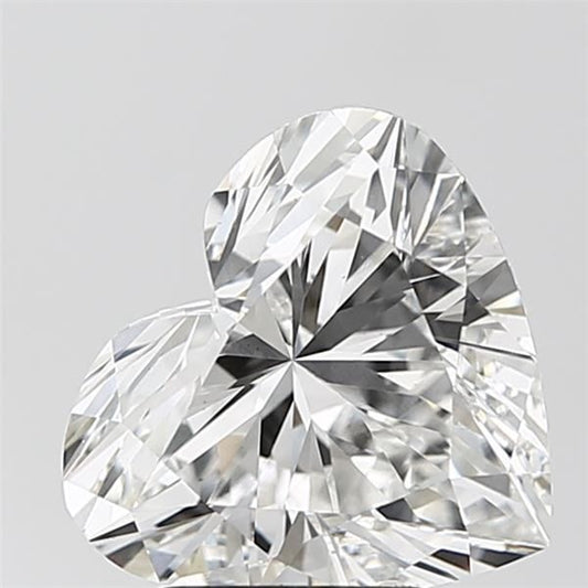 Lab-Grown Heart Diamond - 3.08 Carats, F Color, VS1 Clarity - Certified by IGI - Report Number: LG708562692