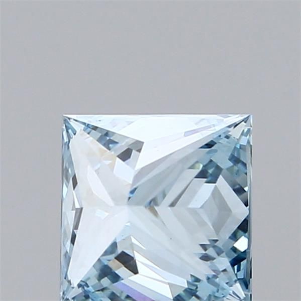 Lab-Grown Princess Diamond - 1.25 Carats, Fancy Vivid Blue Color, VS1 Clarity - Certified by IGI - Report Number: LG600325257