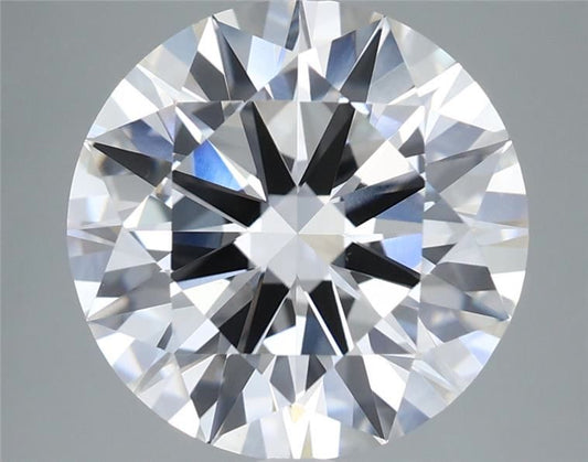 Lab-Grown Round Diamond - 4.95 Carats, F Color, VVS2 Clarity - Certified by IGI - Report Number: LG683550023