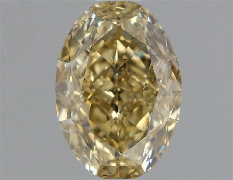 Lab-Grown Oval Diamond - 1.02 Carats, Fancy Intense Yellow Color, VS2 Clarity - Certified by IGI - Report Number: LG636496626