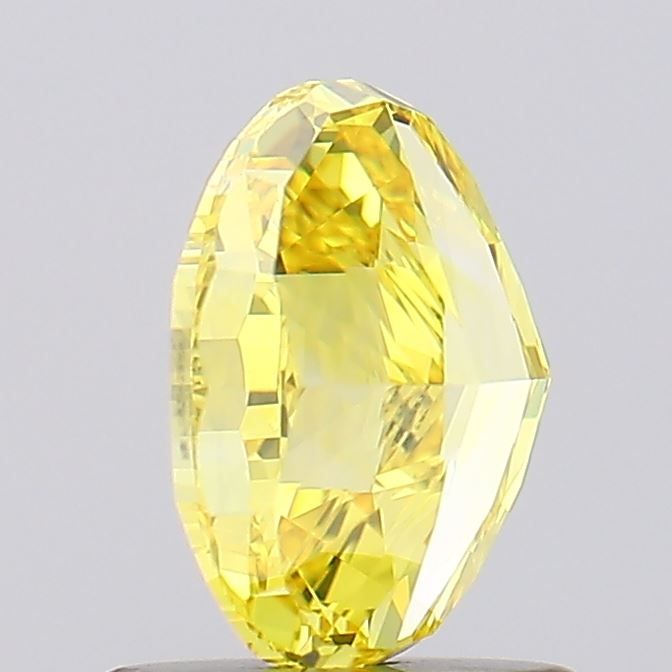 Lab-Grown Oval Diamond - 1.0 Carats, Fancy Vivid Yellow Color, VVS2 Clarity - Certified by IGI - Report Number: LG631429168
