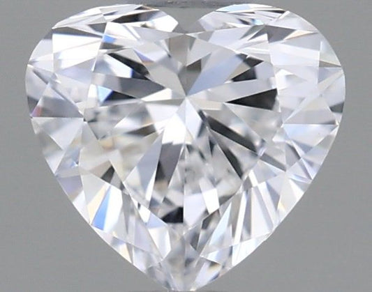 Lab-Grown Heart Diamond - 0.4 Carats, D Color, VS1 Clarity - Certified by IGI - Report Number: LG598314548