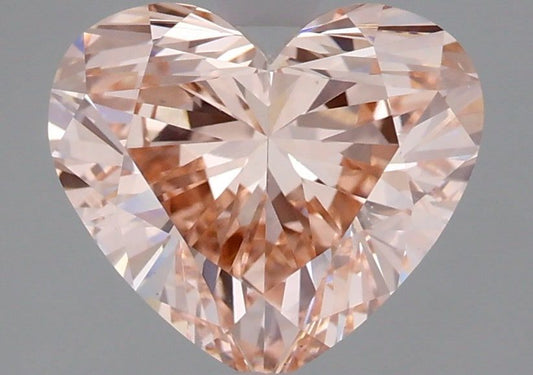 Lab-Grown Heart Diamond - 2.0 Carats, Fancy Intense Pink Color, VS1 Clarity - Certified by IGI - Report Number: LG670437993