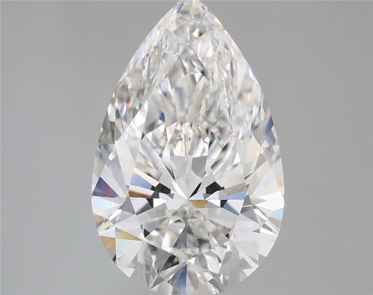 Lab-Grown Pear Diamond - 3.0 Carats, F Color, VS2 Clarity - Certified by IGI - Report Number: LG655432698