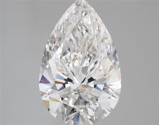Lab-Grown Pear Diamond - 3.0 Carats, F Color, VS2 Clarity - Certified by IGI - Report Number: LG655432698