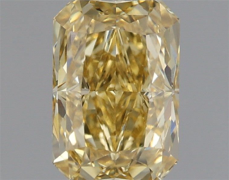 Lab-Grown Radiant Diamond - 1.52 Carats, Fancy Vivid Yellow Color, VS1 Clarity - Certified by IGI - Report Number: LG665431819