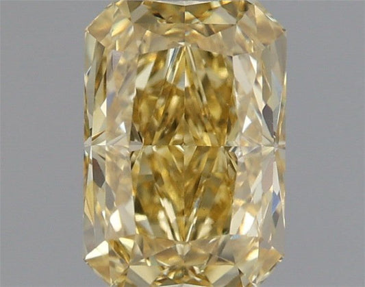 Lab-Grown Radiant Diamond - 1.52 Carats, Fancy Vivid Yellow Color, VS1 Clarity - Certified by IGI - Report Number: LG665431819