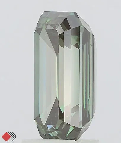 3,41 ct Smaragd-Labordiamant (Farbe: Fancy Deep Green, Reinheit: VVS2, IGI-zertifiziert)