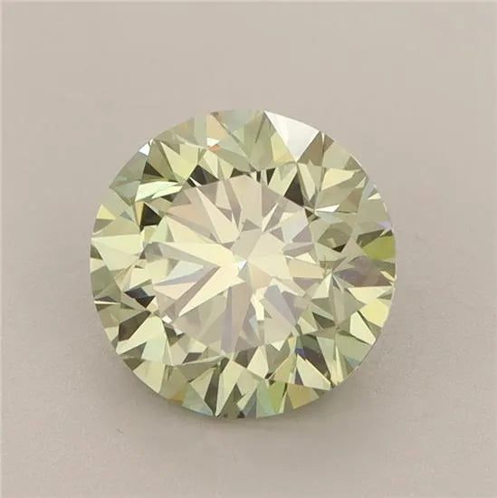 2.00ct Round Lab Grown Diamond (Colour Fancy Vivid Green, Clarity VS1, Cut VG, IGI Certified)