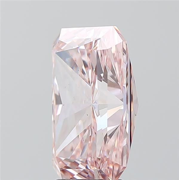 Lab-Grown Radiant Diamond - 5.51 Carats, Fancy Intense Brownish Pink Color, VS2 Clarity - Certified by IGI - Report Number: LG576354402