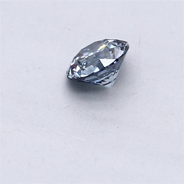 Lab-Grown Round Diamond - 0.31 Carats, Fancy Vivid Blue Color, I1 Clarity - Certified by IGI - Report Number: LG553257405
