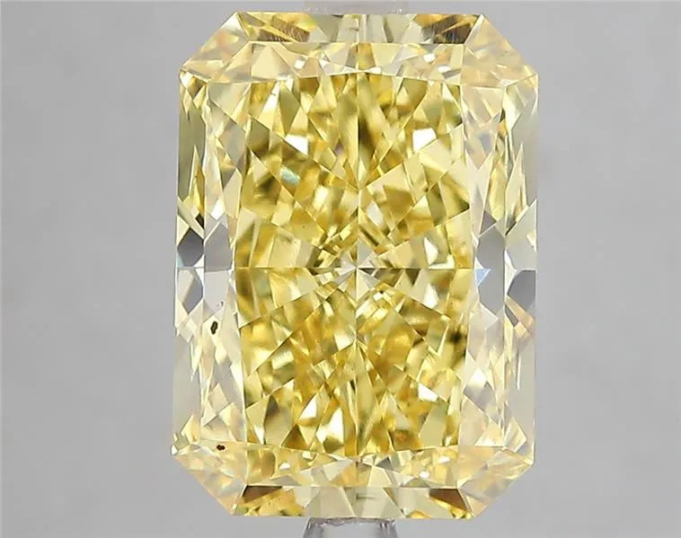5.02ct Radiant Lab Grown Diamond (Colour Fancy Vivid Yellow, Clarity VS2, IGI Certified)
