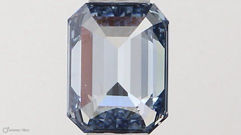 Lab-Grown Emerald Diamond - 0.33 Carats, Fancy Intense Blue Color, SI2 Clarity - Certified by IGI - Report Number: LG523289860