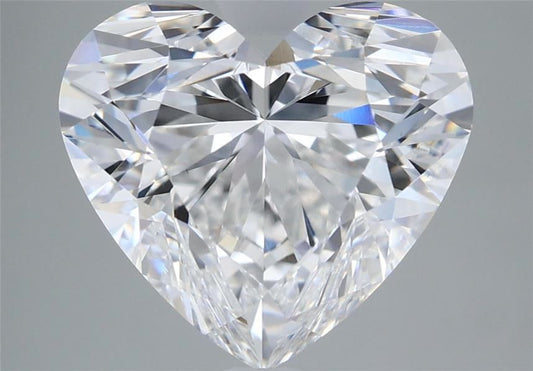 Lab-Grown Heart Diamond - 4.7 Carats, E Color, VS1 Clarity - Certified by IGI - Report Number: LG698576430