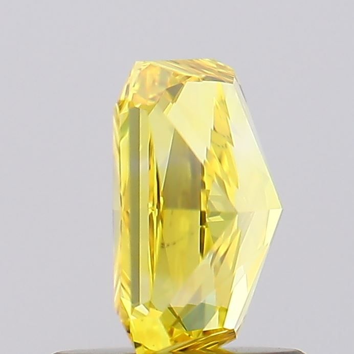 Lab-Grown Radiant Diamond - 1.01 Carats, Fancy Vivid Yellow Color, VVS2 Clarity - Certified by IGI - Report Number: LG630428752