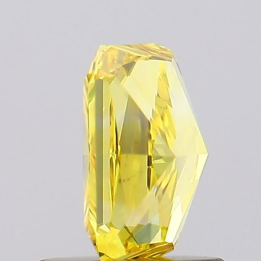 Lab-Grown Radiant Diamond - 1.01 Carats, Fancy Vivid Yellow Color, VVS2 Clarity - Certified by IGI - Report Number: LG630428752