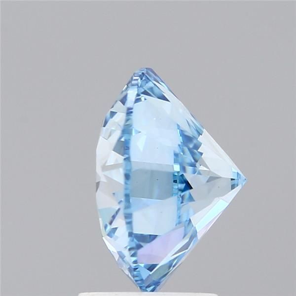 Lab-Grown Round Diamond - 3.5 Carats, Fancy Vivid Blue Color, VVS2 Clarity - Certified by IGI - Report Number: LG610336283